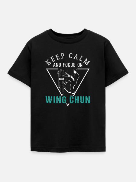 Wing Chun - Kinder T-Shirt - Schwarz