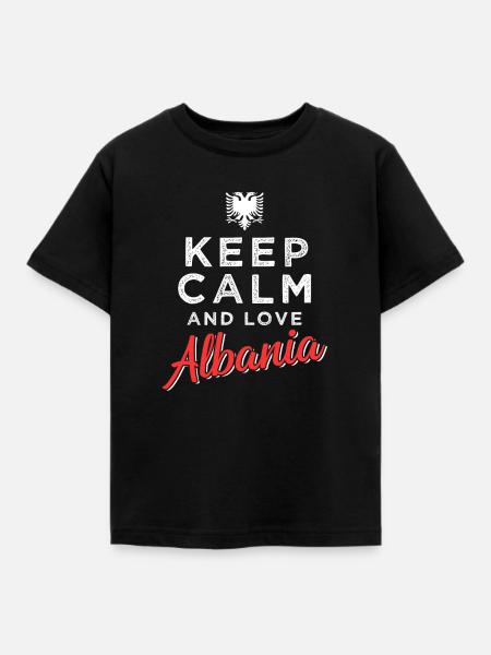 Albanien - Kinder T-Shirt - Schwarz