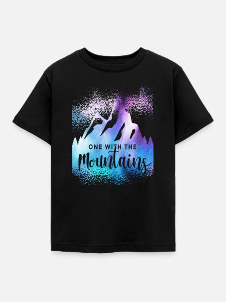 Bergsteigen - Kinder T-Shirt - Schwarz