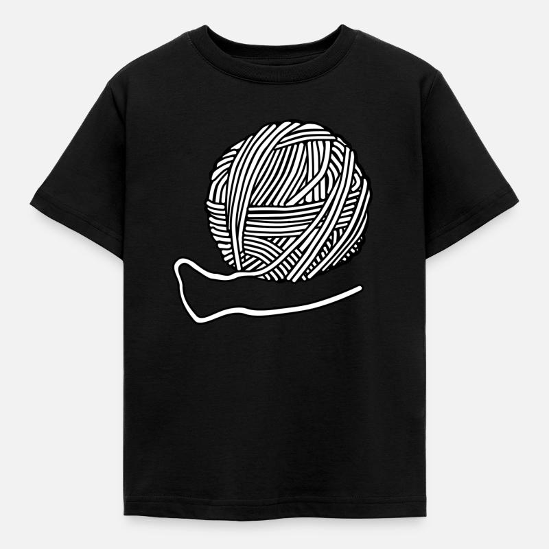 Wolle - Kinder T-Shirt - Schwarz