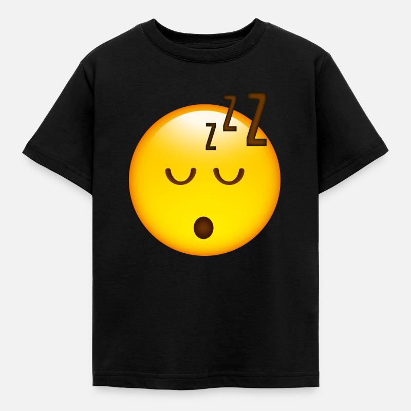 Smiley Sleeping - T-shirt Enfant - noir
