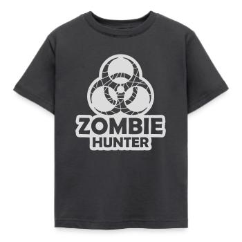 chasseur de zombies citation d’Halloween - T-shirt Enfant - charbon - Devant - AI Model Kid Female (0cm)
