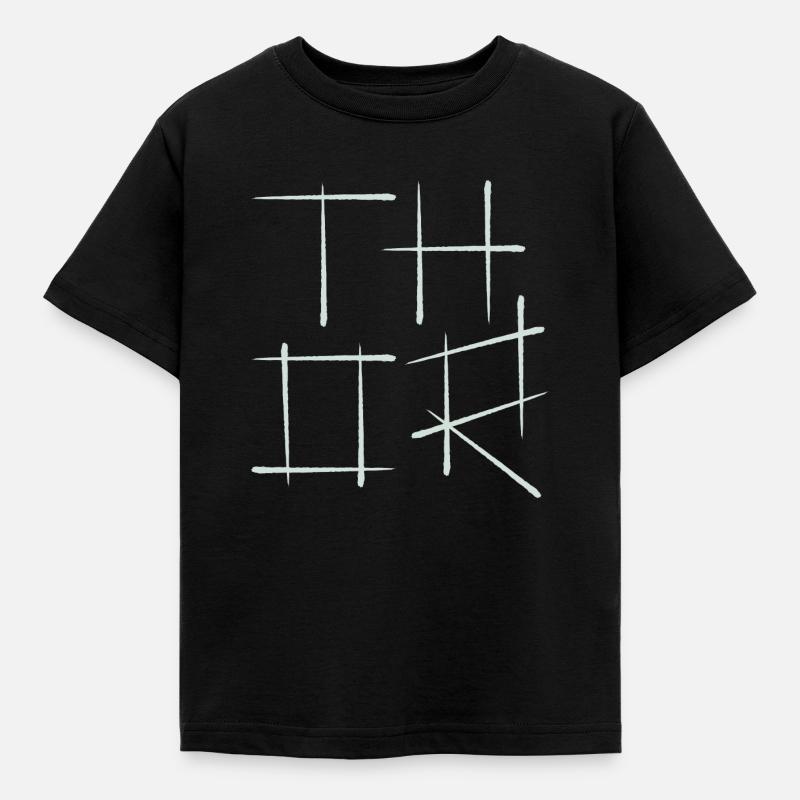 thor - Kinder T-Shirt - Schwarz