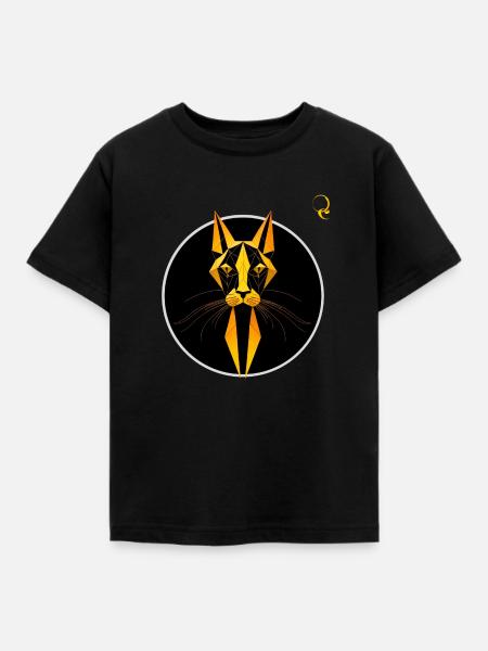 ÄGYPTISCHE KATZE - Kinder T-Shirt - Schwarz
