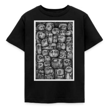 Suspicious - The Suspect - Kids' T-Shirt - black - Front - AI Model Kid Female (0cm)