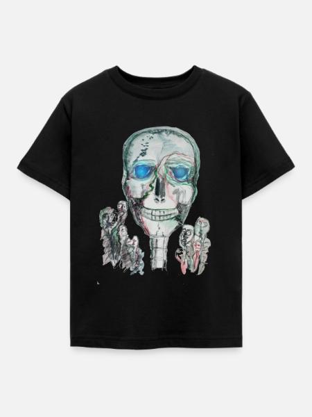 halloween grusel - Kinder T-Shirt - Schwarz