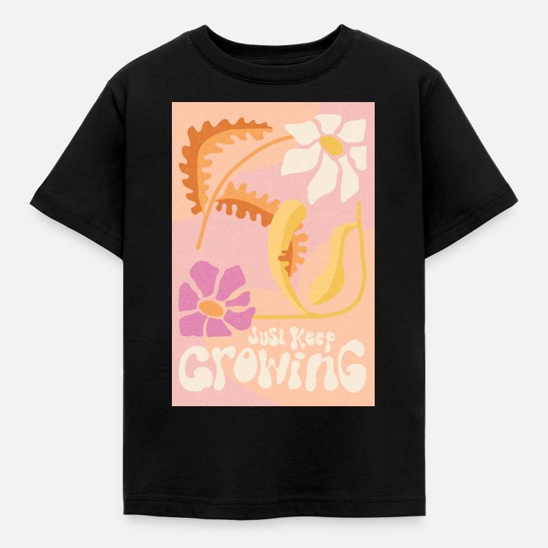 Just keep growing - Kids' T-Shirt - black