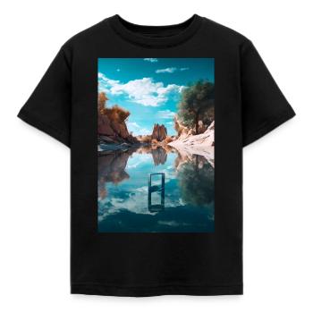 Géométrie - T-shirt Enfant - noir - Devant - AI Model Kid Female (0cm)