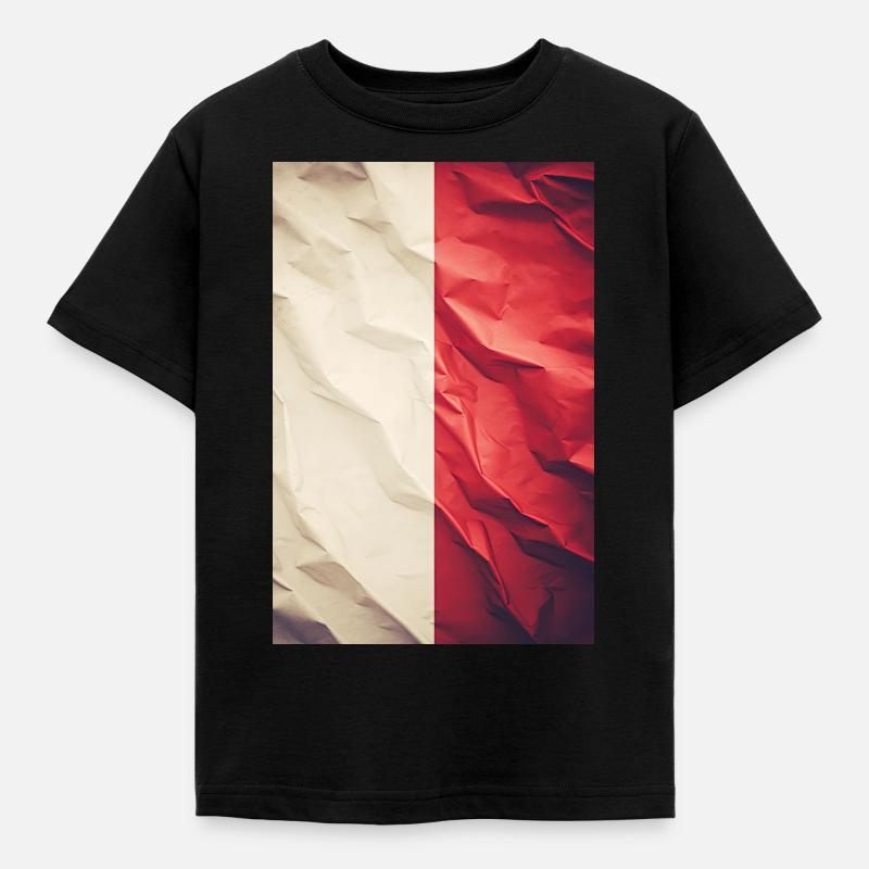 Drapeau « Malte » - T-shirt Enfant - noir