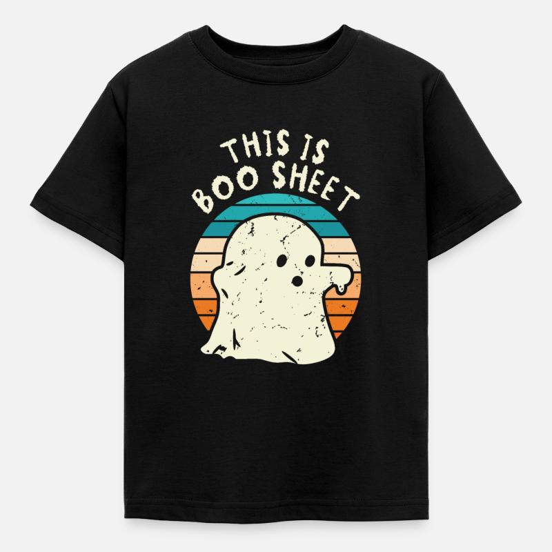 Das Ist Boo Sheet - Kinder T-Shirt - Schwarz