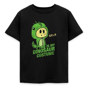 Das ist mein Dinosaurier Kostüm Geschenk Karneval - Kinder T-Shirt - Schwarz - Vorne - AI Model Kid Female (0cm)