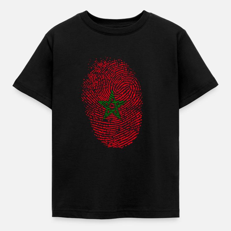 Morocco flag - Kids' T-Shirt - black