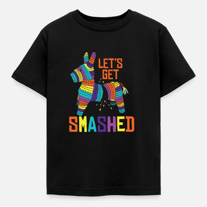 Pinata Mexico Gift Broken Gift Idea - Kids' T-Shirt - black