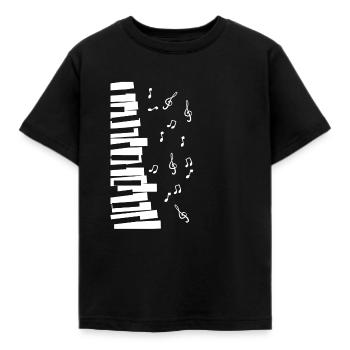 Klavier - Kinder T-Shirt - Schwarz - Vorne - AI Model Kid Female (0cm)