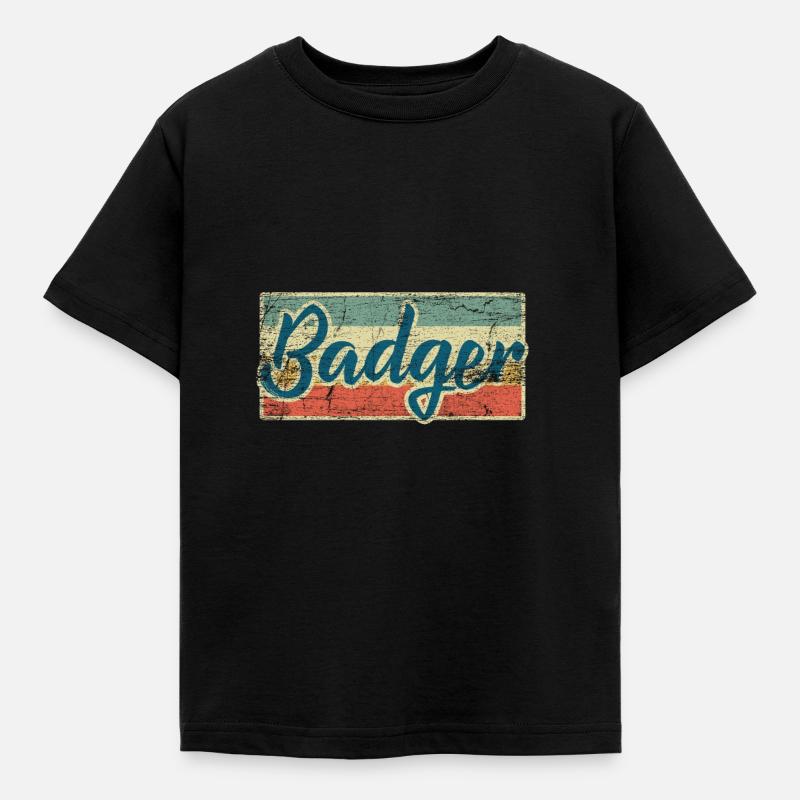 Badger - Kids' T-Shirt - black