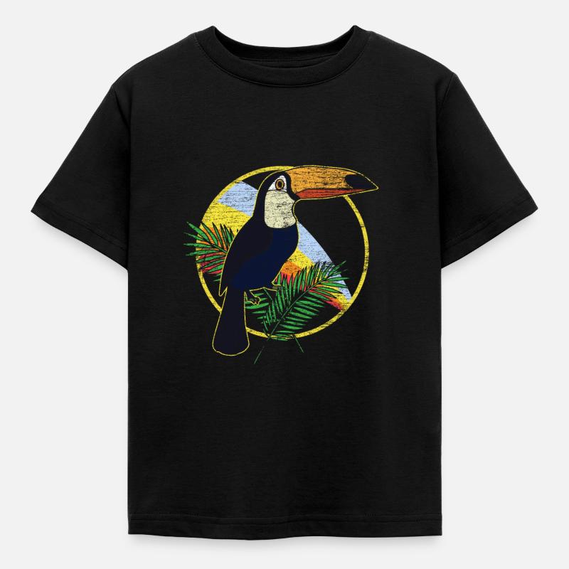 Tukan - Kinder T-Shirt - Schwarz