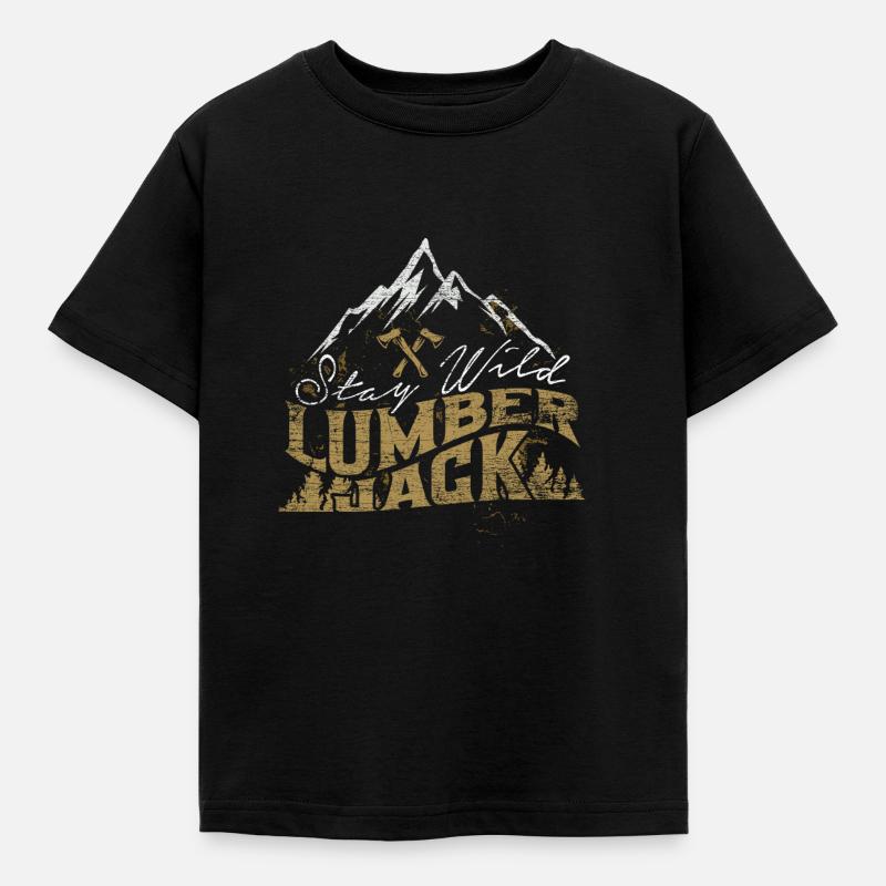 lumberjack - Kids' T-Shirt - black