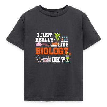 biologie - T-shirt Enfant - charbon - Devant - AI Model Kid Female (0cm)