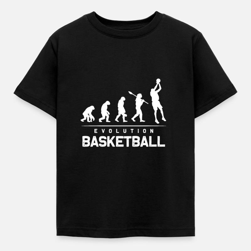 Evolution du basket - T-shirt Enfant - noir