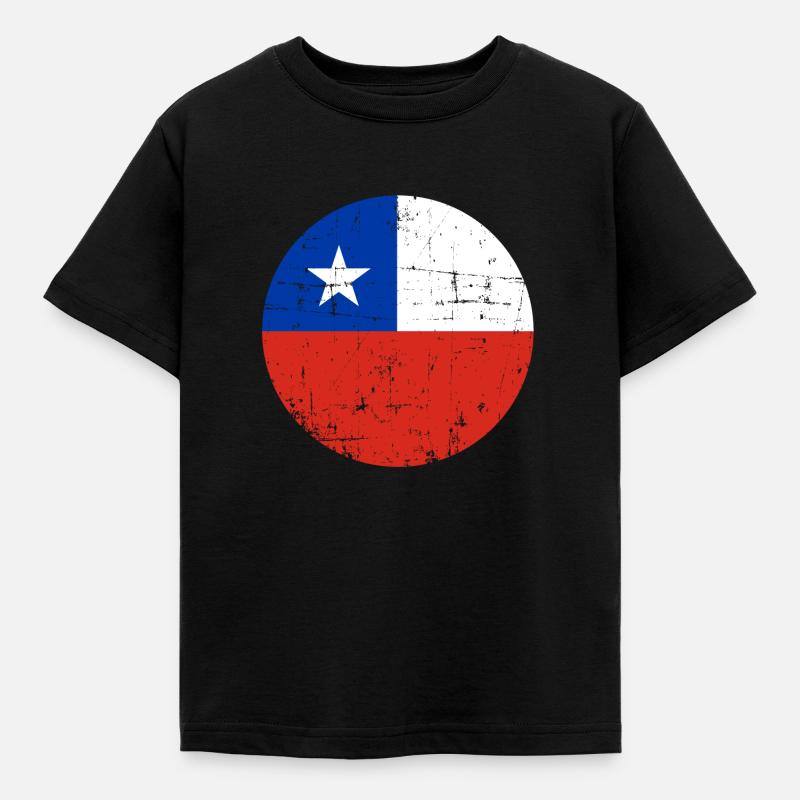 Chile - Kinder T-Shirt - Schwarz