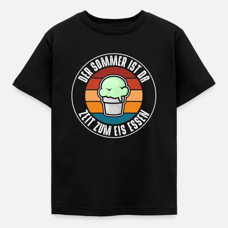 Der Sommer ist da - Kinder T-Shirt - Schwarz
