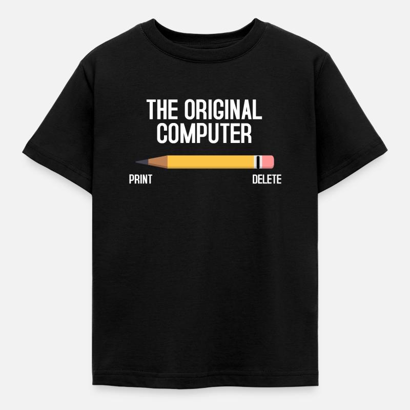 computer - Kids' T-Shirt - black