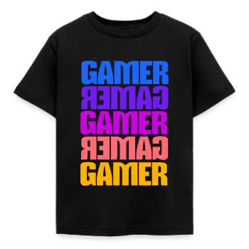 Joueur - T-shirt Enfant - noir - Devant - AI Model Kid Female (0cm)