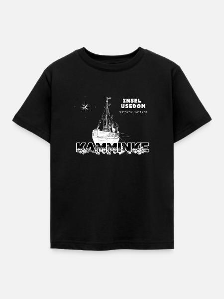 Hafen Kaminke - Kinder T-Shirt - Schwarz