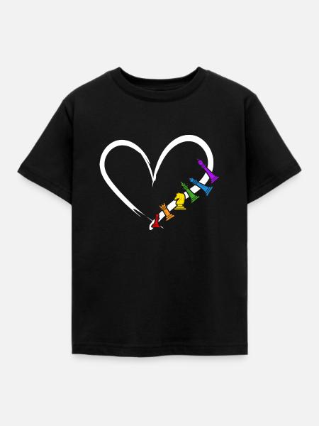 Schach Schachmatt Schachspieler - Kinder T-Shirt - Schwarz