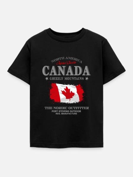 Kanada - Maple Leaf - Canada - Kinder T-Shirt - Schwarz
