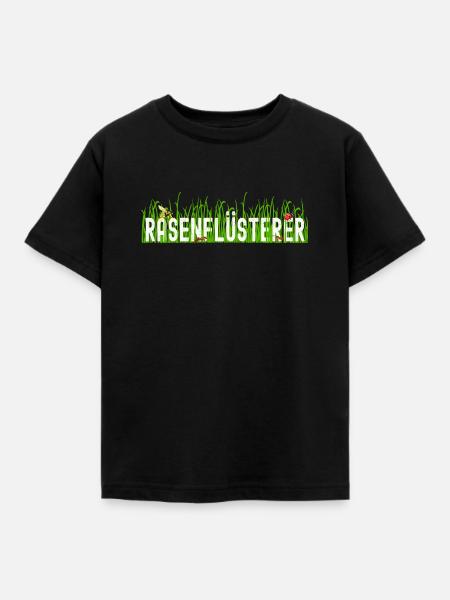 Rasenflüsterer Gärtner Platzwart - Kinder T-Shirt - Schwarz