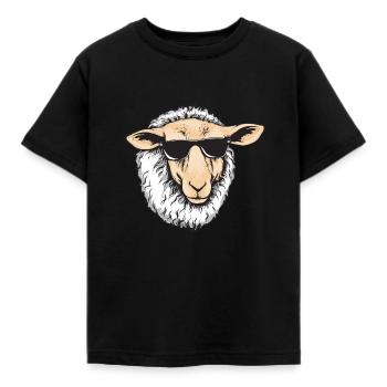 Cool Sheep With Sunglasses - Herd Farm - Kids' T-Shirt - black - Front - AI Model Kid Female (0cm)