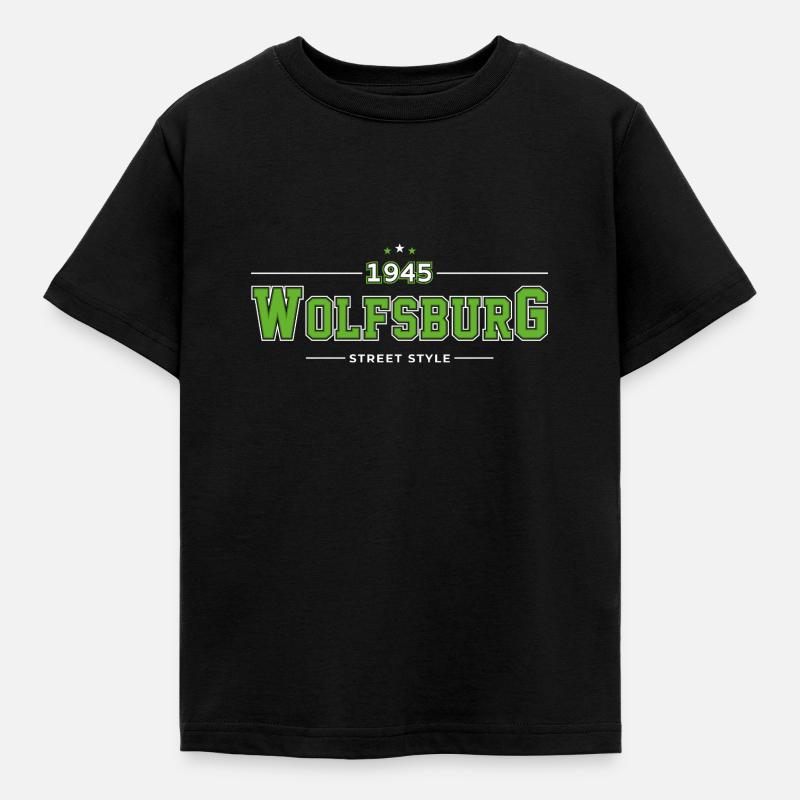 Wolfsburg - Kinder T-Shirt - Schwarz