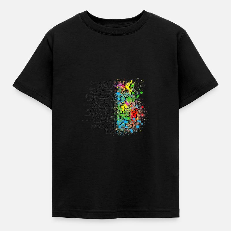 Créatif ou logeant dans le cerveau - T-shirt Enfant - noir