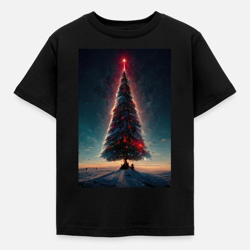 Weihnachten 9 - Kinder T-Shirt - Schwarz