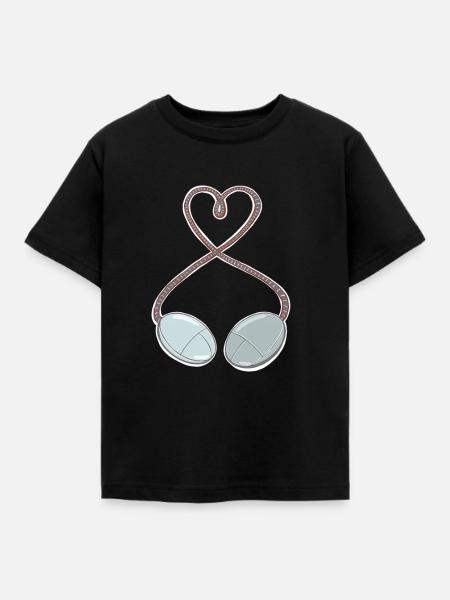 PC - Maus - Games - Computermaus - Kinder T-Shirt - Schwarz