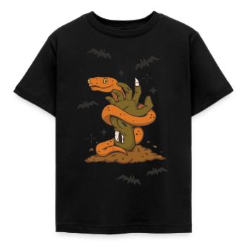 Halloween Illustration - Kinder T-Shirt - Schwarz - Vorne - AI Model Kid Female (0cm)