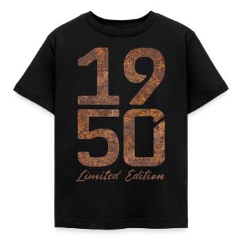 Vintage 1950s Limited Edition Rust Look - Kids' T-Shirt - black - Front - AI Model Kid Female (0cm)