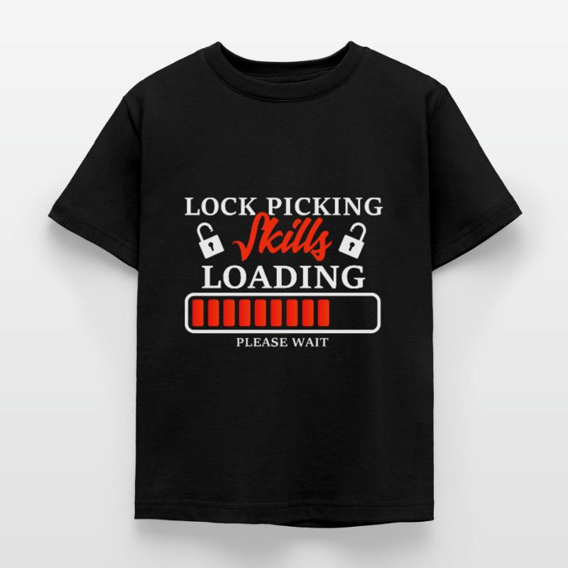 Locks crack Locksmith Lock cracking Kids' T-Shirt