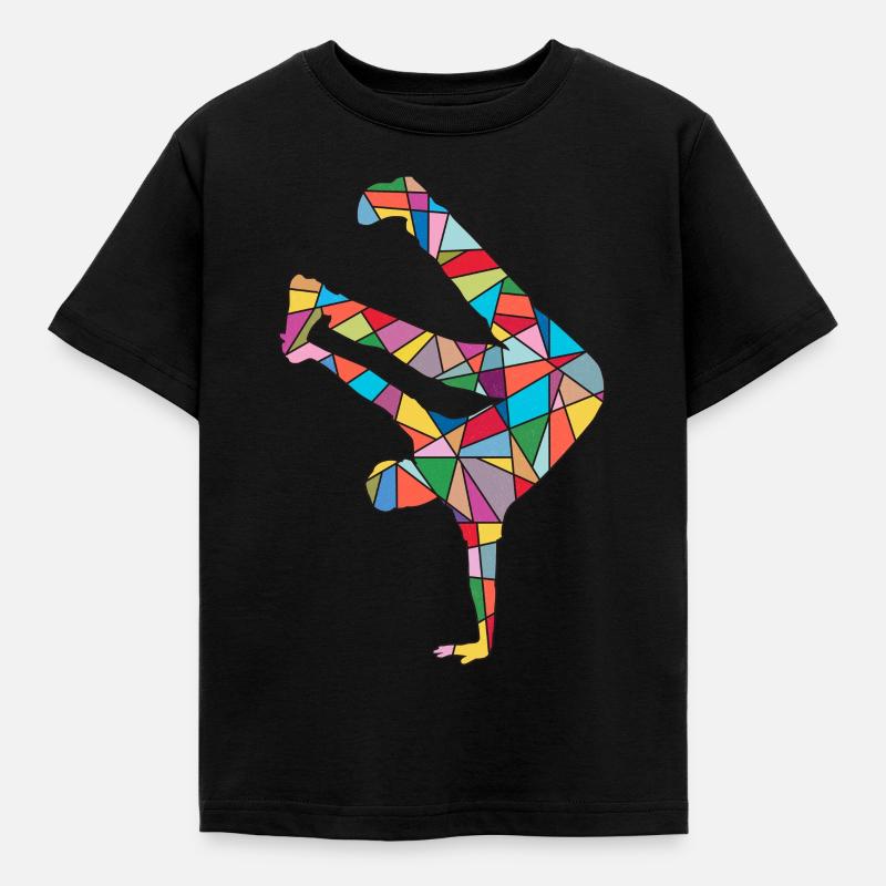 Breakdance Danse Breakdancer Breakdancer Kids - T-shirt Enfant - noir
