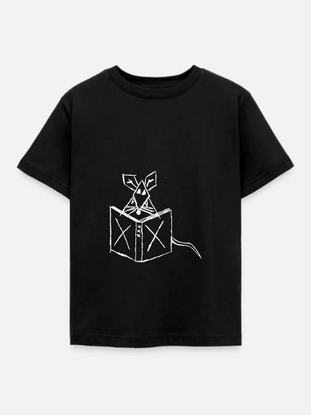 Leseratte - Kinder T-Shirt - Schwarz