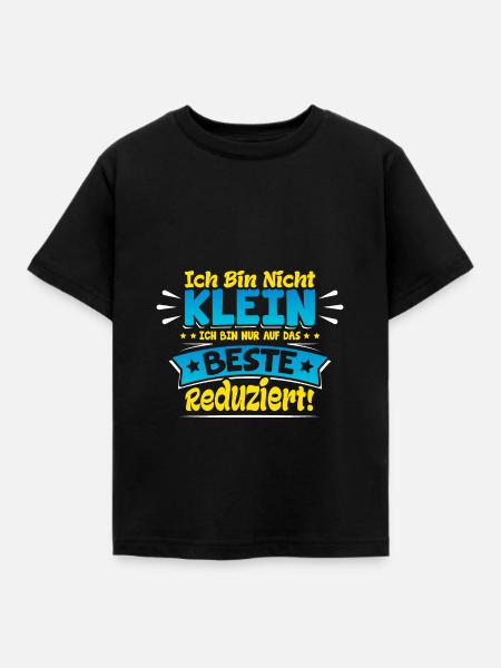 Ich bin nicht Klein - Kinder T-Shirt - Schwarz