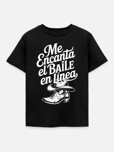 Ich liebe Line Dancing - Kinder T-Shirt - Schwarz