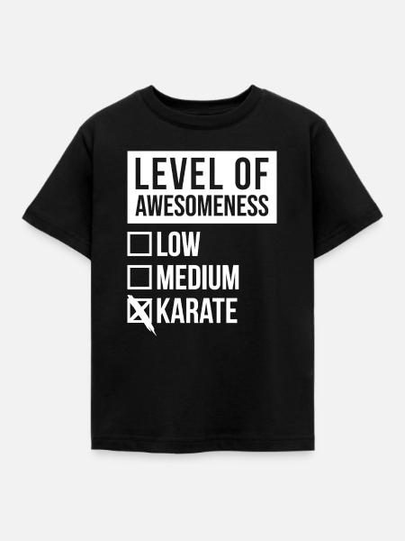 Karate Karate Karate - Kinder T-Shirt - Schwarz