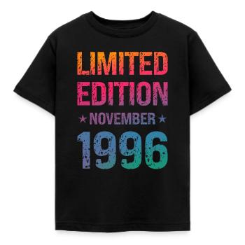 Fête d'anniversaire en édition limitée Vintage 1996 - T-shirt Enfant - noir - Devant - AI Model Kid Female (0cm)