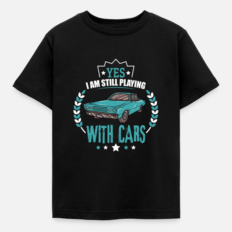 Oldtimer Classic Car Schnauferl Retro Vintage Auto - Kinder T-Shirt - Schwarz