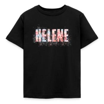 Helene - Kinder T-Shirt - Schwarz - Vorne - AI Model Kid Female (0cm)