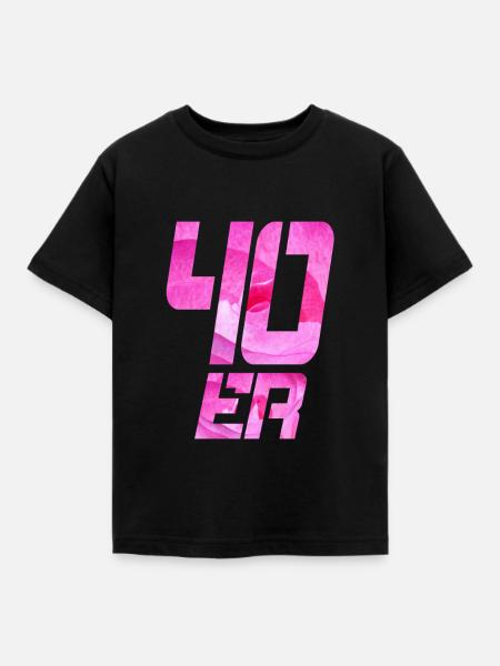 40er - Kinder T-Shirt - Schwarz