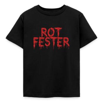 Rot Fester - Kids' T-Shirt - black - Front - AI Model Kid Female (0cm)