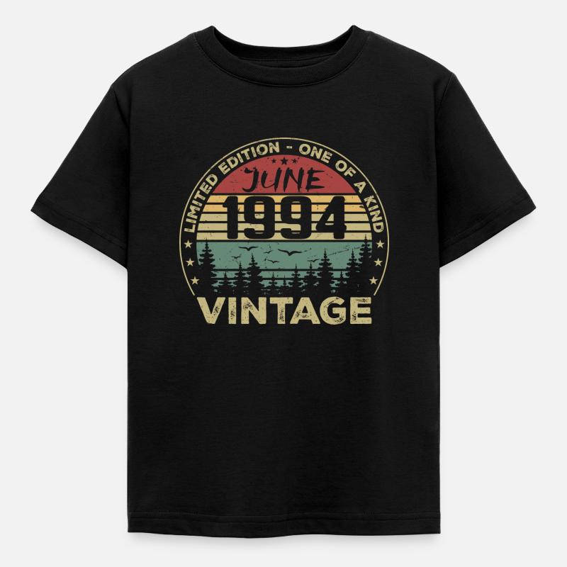 Geschenk Juni 1994 Geburtstag Juni 1994 Juni 1994 - Kinder T-Shirt - Schwarz